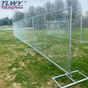 Hàng rào tạm thời tiêu chuẩn Mỹ 6ft 8ft Chuỗi liên kết mạ điện hàng rào tạm thời di chuyển hàng rào an ninh tạm thời - Product Image 3