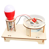 Kit de Modelo de Generador Manual de Manivela de Madera Personalizado de Fábrica, Juguete Educativo STEM de Física y Ciencia, Manualidades de Ensamblaje de Energía Manual para