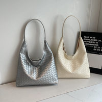 Sac à main tissé pour femmes de luxe léger de haute qualité Style européen américain grande capacité sac fourre-tout décontracté fermeture à glissière étanche