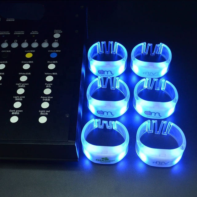Programmable Wireless Remote Controlled LED Wristband Radio Control LED Bracelet for Party Concert Music Festival