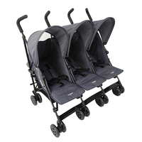 Poussette triple pour bébé, poussette pour trois bébés, poussette triple