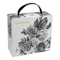 Caja de Regalo Magnética Rígida Personalizada con Asa, Caja de Embalaje de Papel de Lujo, Fabricante de Cajas de Regalo Plegables con Logotipo Personalizado