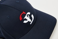 Nieuwe Aanwinst Gecustomizeerde Waterdichte 5-Panel Baseball Cap Hydro Ademend Golfpet met Rubberen Logo Touwpetten voor Sportevenementen