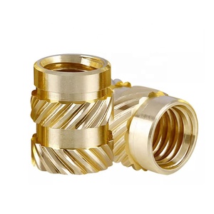 Knurling <span class=keywords><strong>Threaded</strong></span> chèn <span class=keywords><strong>Brass</strong></span> chèn Nut M2 M3 M4 M5 M6 chủ đề Bolt Nut cho gỗ ô tô ép nhựa - Product Image 4