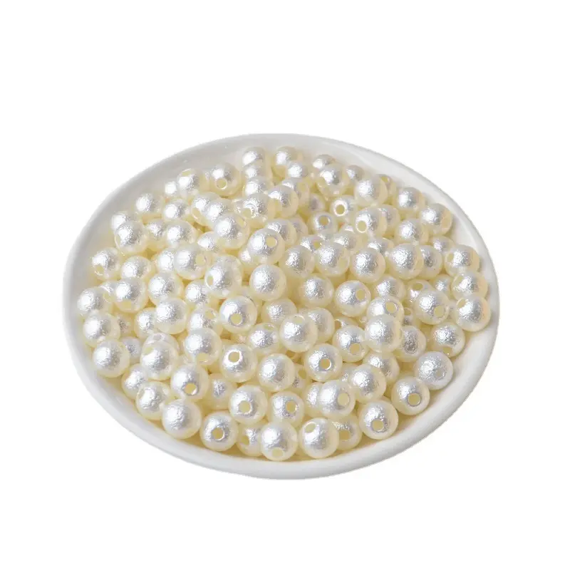 Fabrik preis Großhandel Mode DIY Handwerk machen lose ABS Kunststoff durchscheinende leichte schöne Perlen Perlen 12mm