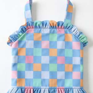 Traje de Baño de una Pieza para Niñas, Diseño Personalizado OEM/ODM de Ruidian, con Volantes, de Nailon y Elastano, para Bebés - Product Image 5