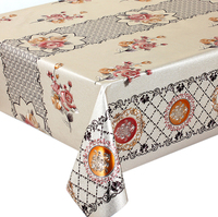 Nappe de table imperméable en polyester pvc 3D gaufré, usine de luxe
