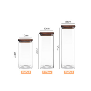 Frascos de Vidro de Borossilicato de Alta Qualidade com Design Moderno, Anéis de Vedação de Silicone, Personalizáveis e Multifuncionais para Armazenamento de Alimentos - Product Image 4