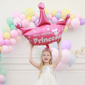 Ballons de décoration en forme de couronne de princesse pour filles, 1 pièce, fournitures de fête, ballons à hélium - Product Image 4