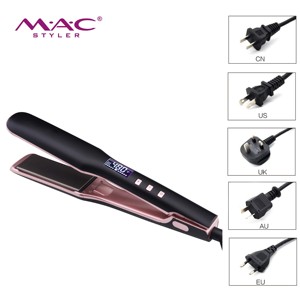 Plancha <span class=keywords><strong>de</strong></span> Pelo Profesional MAC en Oferta, Personalizable, <span class=keywords><strong>con</strong></span> <span class=keywords><strong>Placas</strong></span> <span class=keywords><strong>de</strong></span> <span class=keywords><strong>Titanio</strong></span> <span class=keywords><strong>de</strong></span> 480 Grados para Peinar el Cabello - Product Image 3