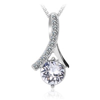Sensibilisation au cancer du sein pendentif collier rond cristal bijoux de mode pour les femmes beau cadeau bijoux