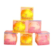 Fruit en voedsel squishy speelgoed cadeauverpakking perzik sensorische squishie decompressie burger simulatie mochi mochila stressverlichtend speelgoed