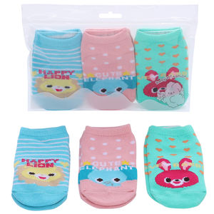 Calzini <span class=keywords><strong>antiscivolo</strong></span> per bambina in cotone di colore carino - Product Image 1