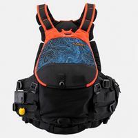 Chaleco Salvavidas de Rescate en Aguas Bravas 100N con Puerto de Hidratación de Liberación Rápida, Chaleco de Seguridad para Kayak y Rafting para Adultos, Oxford 600D