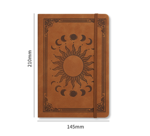 Libreta de Tapa Dura de Cuero Sintético <span class=keywords><strong>PU</strong></span> con Logotipo Personalizado, Agenda, Cuaderno A5 con Grabado en Relieve en Toda la Cubierta, Banda Elástica y Soporte para Bolígrafo - Product Image 4