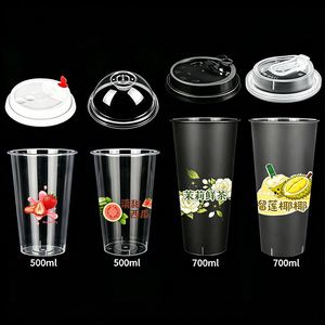 Offre Spéciale – Gobelets à Café Jetables en Plastique Transparent 12oz 14oz avec Couvercle Dôme – Écologiques et Personnalisables avec Logo - Product Image 1