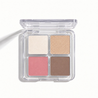 Paleta Facial Versátil 4 en 1 Tendencia 2026: Iluminador, Colorete, Contorno y Brillo - Maquillaje de Viaje Todo en Uno