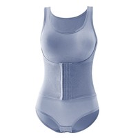 Culotte gainante double couche, devant en V, fermeture latérale à boucle, taille haute, en nylon sans couture