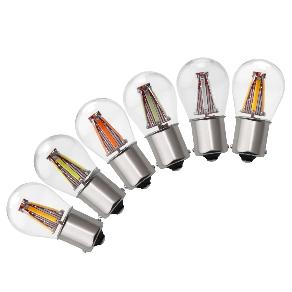 NBYC 1156-COB 1156 1157 COB Glass Cover led bulb 12V DC Auto Car Light bulbs Turn Signal Tail Rear Lights