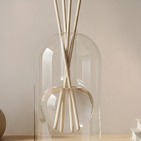 Bouteille diffuseur d'arômes en verre vide de 100 ml, sans plomb, résistante à la chaleur, décorative de luxe, récipient de parfum, vente en gros