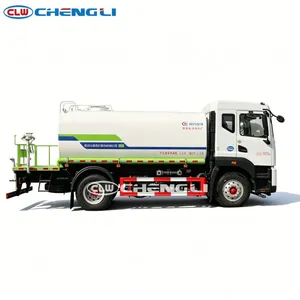 Camion arroseur d'eau verte Cummins Power de 15 mètres cubes pour l'irrigation paysagère municipale - Product Image 3