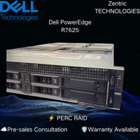 Servidor en rack Dell PowerEdge R7625 2U original, completamente nuevo, con procesador AMD EPYC 9004 y memoria DDR5 para TI empresarial y centros de datos.