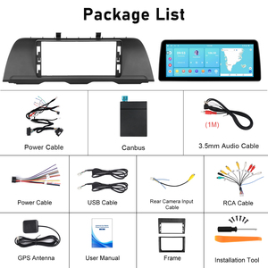 Podofo 12,3 ''Android Car Radio Doble Din 4 + 64G Carplay inalámbrico Android Auto para BMW <span class=keywords><strong>5</strong></span> Series 2011-2012 IPS/GPS/WIFI/RDS/FM - Product Image 6