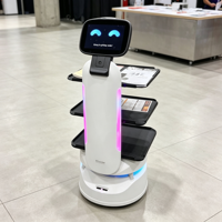 Robot de livraison alimentaire commercial autonome 2026 avec application et télécommande, robot serveur de restaurant, charge utile de 30 kg, robot de livraison de services