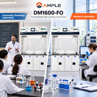 Hotte de laboratoire sans conduit avec filtre à formaldéhyde et plan de travail en époxy pour la manipulation du formaldéhyde en laboratoire, personnalisation OEM ODM, approvisionnement B2B