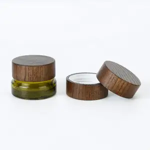Professional Customized Custom Bamboo Wood Glass Mason Cosmetic Candle Jar Lid