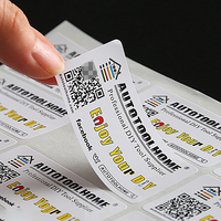 Etiqueta Adhesiva Personalizada con Código QR de Datos Variables, Número de Serie, Código de Barras, Impermeable, para Almacén, Punto de Venta, Mercancía, Producto