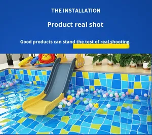 Chất lượng cao không thấm nước PVC lót dày phim nhựa cho hồ bơi xây dựng hồ bơi bé hồ bơi an toàn và an toàn - Product Image 4