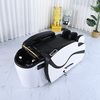 Nouveau lit de lavage de cheveux ShiLu Factory OEM/ODM moderne en acier inoxydable avec circulation d'eau, lit de spa capillaire en cuir PU de haute qualité