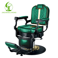 Jincheng Chaises de salon de coiffure personnalisées durables en noir et or Vente en gros de chaises de salon de coiffure rétro de luxe Prix de gros