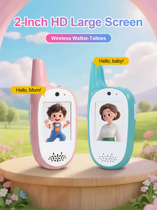 Moniteur vidéo pour bébé sans WiFi FHSS anti-piratage ABMA660 avec écran 2.0'', interphone, <span class=keywords><strong>portée</strong></span> 400m, talkie-walkie pour enfants, communication bidirectionnelle - Product Image 2