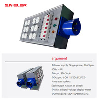 Boîtier de distribution d'alimentation 20A Power Extender Powercon NAC3MPA avec 6 prises en entrée et en sortie, boîtier métallique, pour scène, performance DJ, éclairage