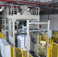 Machine d'emballage de palettes à film étirable fabriquée en Chine, machine d'emballage rétractable entièrement automatique