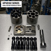 Kit de réparation hydraulique HPVO102 : Bloc-cylindres, plaque de soupape, plaque de liaison, bague de retenue, axe rainuré, ensemble de pistons HPVO102