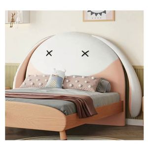 Cama Infantil de Madera con Diseño de Conejo de Orejas Caídas, Moderna, Cómoda, Tamaño Completo, Linda Cama para Niños Pequeños, Adolescentes y Bebés - Product Image 4
