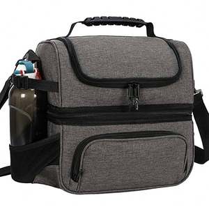 Sac isotherme de qualité supérieure pour adultes en nylon Oxford 600D, imperméable, avec isolation thermique en PEVA, pour le déjeuner - Product Image 1