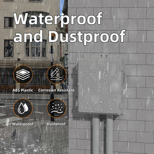 400X280X15mm ماء أبيض بلاستيك ABS خارج المشروع الكهربائي صندوق توزيع واي فاي مع مروحة تنفيس شاشة الغبار - Product Image 5