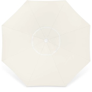 Sombrilla de Patio y Jardín Personalizada, Moderna, Retro, a Rayas, Impermeable, con Poste Central de Aluminio y Sistema de Polea Fácil, para Mesa o Piscina - Product Image 5