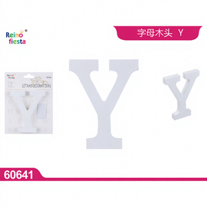 Lettera Decorativa in Legno Y da 11cm Marca Peiyong per Artigianato e Decorazione Casa, Modello 60641, Vendita all'Ingrosso - Product Image 1