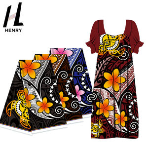 亨利风格100% 聚面料萨摩亚部落 & 花卉优雅派对女装新设计 - Product Image 3