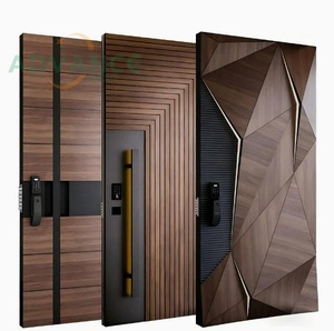<span class=keywords><strong>Porte</strong></span> <span class=keywords><strong>d</strong></span>'<span class=keywords><strong>entrée</strong></span> de sécurité en aluminium de luxe avec panneau de verre pour villa, hôtel, appartement, <span class=keywords><strong>immeuble</strong></span> - Product Image 1