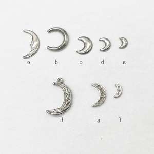 Acero inoxidable Luna COLLAR COLGANTE pulsera Stud pendientes <span class=keywords><strong>accesorios</strong></span> DIY <span class=keywords><strong>accesorios</strong></span> de <span class=keywords><strong>joyería</strong></span> - Product Image 2