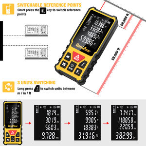 डीग्लैसर औद्योगिक ग्रेड लेजर रेंजफाइंडर 50 मीटर लाल डिजिटल ऊंचाई माप 1 साल की वारंटी - Product Image 3