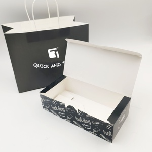 Boîtes à emporter en papier kraft recyclable avec logo personnalisé pour frites, nuggets <span class=keywords><strong>de</strong></span> poulet frit, pour camion <span class=keywords><strong>de</strong></span> restauration rapide, ensemble <span class=keywords><strong>de</strong></span> contenants pour sushis - Product Image 5