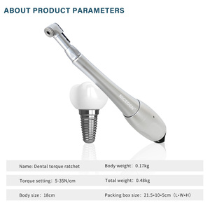 Impianto dentale chiave dinamometrica manipolo universale fermo testa 12 pz cacciaviti coppia livello strumenti di riparazione odontoiatria - Product Image 4