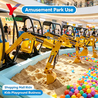 Mini-Excavatrice Électrique pour Enfants, Équipement de Parc d'Attractions, Pelle CE pour Fêtes Foraines et Centres Commerciaux